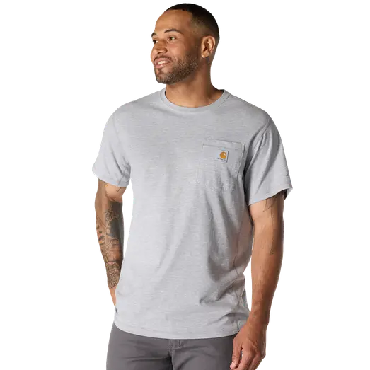 Carhartt 106652 Force™ pocket T-shirt lys grå
