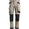 Snickers Allroundwork arbejdsbukser med hylsterlommer stretch khaki/sort
