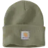 Carhartt strikhue med logo mørkegrøm