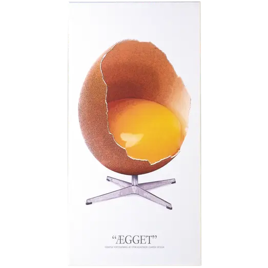 Art-Acoustic akustikbillede Ægget 9x600x1200 mm hvid