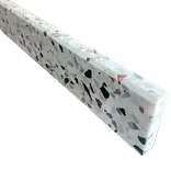 Terrazzo sokkelliste skagen slebet overflade og top med fas 40x1,5x7,5 cm