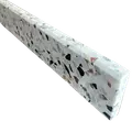 Terrazzo sokkelliste skagen slebet overflade og top med fas 40x1,5x7,5 cm