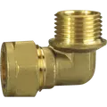 Vinkel klemring 15 mm x1/2" messing