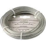 NKT stålwire 1,5/3 mm x 10 m elforz. PVC belagt