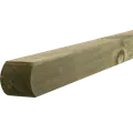 Multistolpe m/afrundet top 90x90 mm trykimprægneret