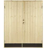 Plus dobbeltudhusdør panel inkl. karm HU 197,8 cm