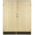 Plus dobbeltudhusdør panel inkl. karm HU 197,8 cm