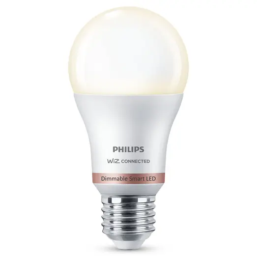 Philips Smart WiZ white LED pærer E27 8,5W standard mat 2 stk