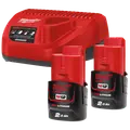 Milwaukee M12 NRG-202 batterisæt 12V