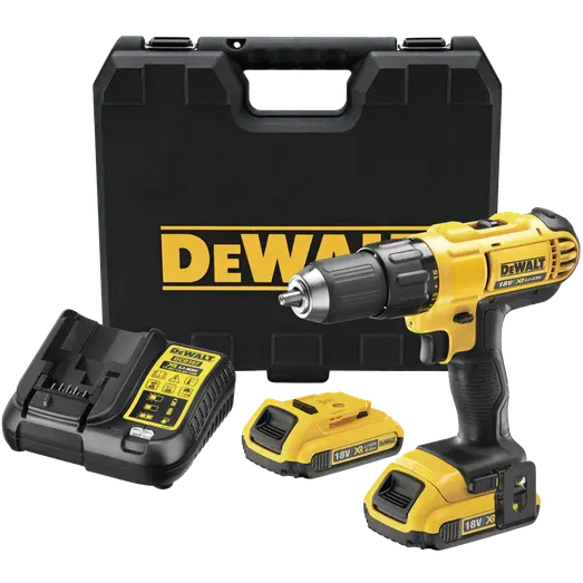 DeWALT DCD771D2-QW 18V bore-/skruemaskine 2x2.0 Ah batteri og lader