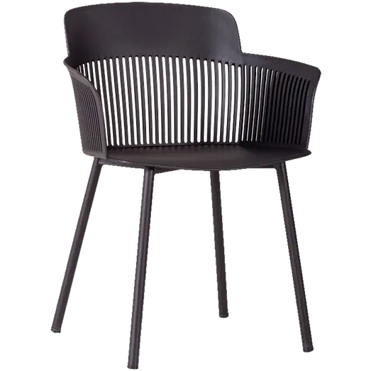 Søby havestol plast sort