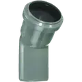 Bøjning PP 110 mm grå