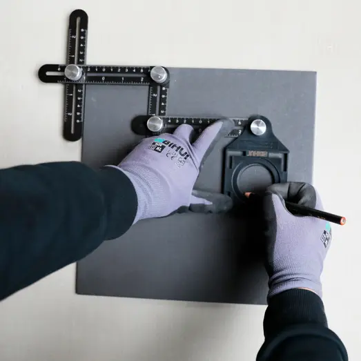 Bihui boreguide til fliser foldbar