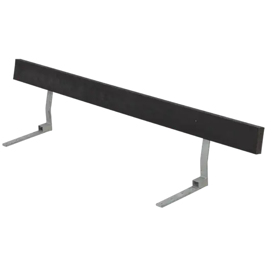 PLUS Ryglæn til bord/bænkesæt 177 cm RePlast Sort