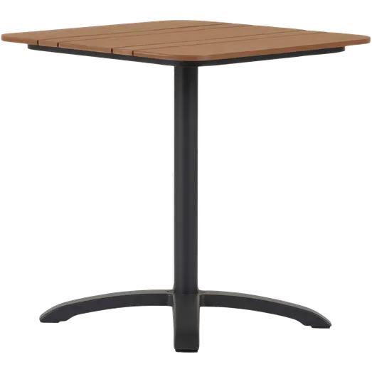 Morsø cafébord Alu/nonwood 69x69 cm sort/teak