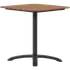 Morsø cafébord Alu/nonwood 69x69 cm sort/teak