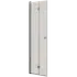 Scanbad foldedør 69x200cm børstet satin/klart glas 