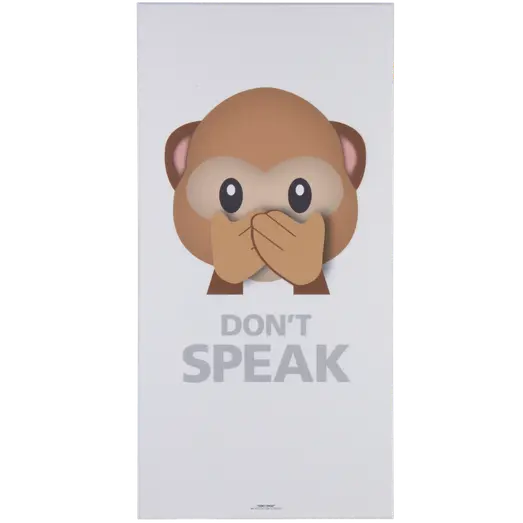 Art-Acoustic akustikbillede Abe Don´t Speak 9x600x1200 mm hvid