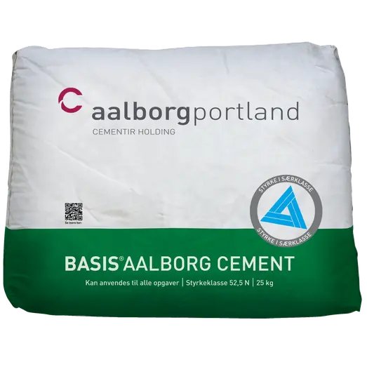 Aalborg Portland basis cement styrke 52,5 - 25 kg.