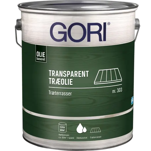 GORI 303 transparent træolie træterrasser farveløs