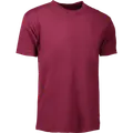 ID T-time herre t-shirt kortærmet bordeaux