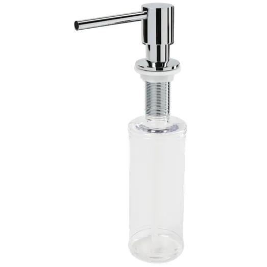 Sæbedispenser til køkkenvask krom