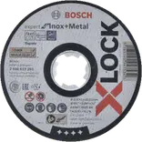 Bosch X-Lock Expert Inox og Metal skæreskive lige 115x1 mm