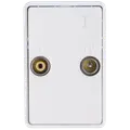 Antenne slutdåse TV/FM 1,5 modul hvid