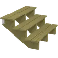 Plus Terrassetrappe 3 trin 54x76 cm 34,2° 120 cm
