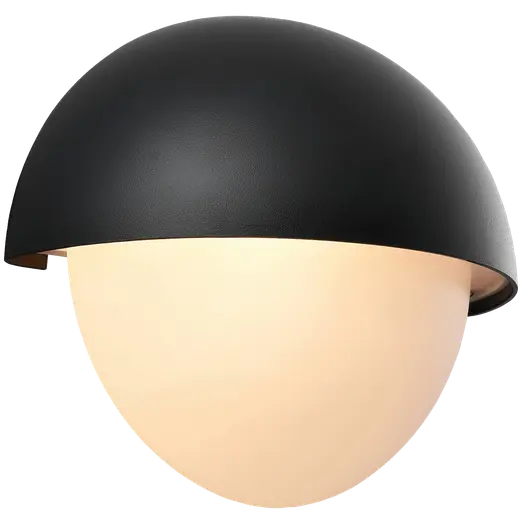 Nordlux Scorpius Maxi rund udendørs væglampe E14 sort