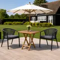 Fur parasol Ø3 m taupe