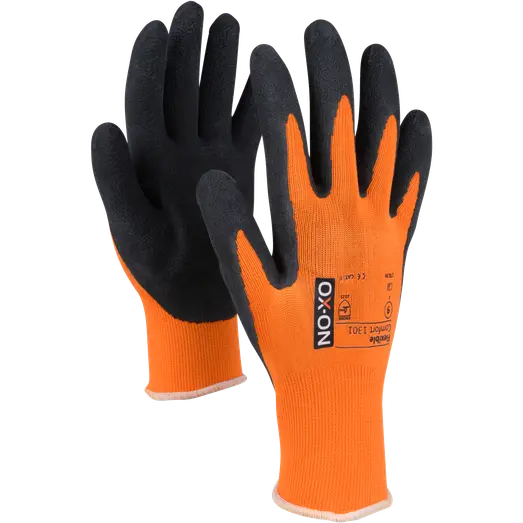 OX-ON comfort 1301 arbejdshandske sort/orange