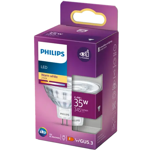 Philips LED-spot MR16 35W GU5.3 hvid
