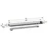 Dorma glideskinne t/dørlukker TS92 og TS93 sølv