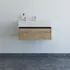 Scanbad badmøbel m/Asyre vask/højre natur eg