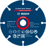 Bosch EXPERT Carbide Multi Wheel skæreskive 76 mm, 10 mm