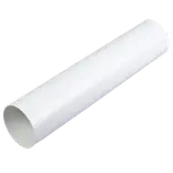 Duka ventilationsrør Ø125x500 mm hvid