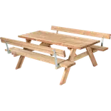 Plus Bord/Bænkesæt m/2 ryglæn 177 cm ThermoWood®