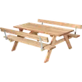 Plus Bord/Bænkesæt m/2 ryglæn 177 cm ThermoWood®