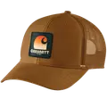 Carhartt canvas mesh back C patch kasket brun onesize