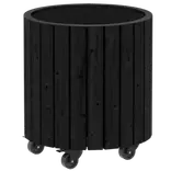 PLUS Circle plantekasse Sort Ø40/45 cm