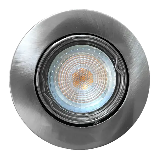 Nordlux Mixit indbygningsspot hvid/børstet stål