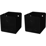 PLUS Cubic bjælkebeslag til 9×9 cm stolper sort 2 stk