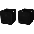 PLUS Cubic bjælkebeslag til 9×9 cm stolper sort 2 stk
