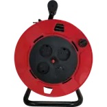 E-Line Kabeltromle 2x1,0mm² uden jord IP20 m/2xUSB 25 m