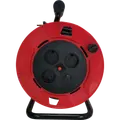 E-Line Kabeltromle 2x1,0mm² uden jord IP20 m/2xUSB 25 m