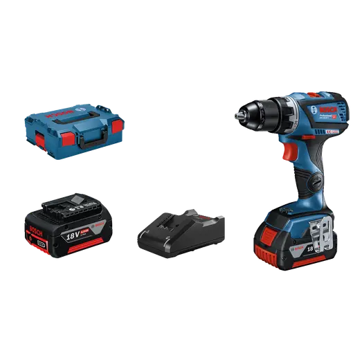 Bosch GSR 18V-60 C akku bore-skruemaskine 2x4,0 Ah batterier