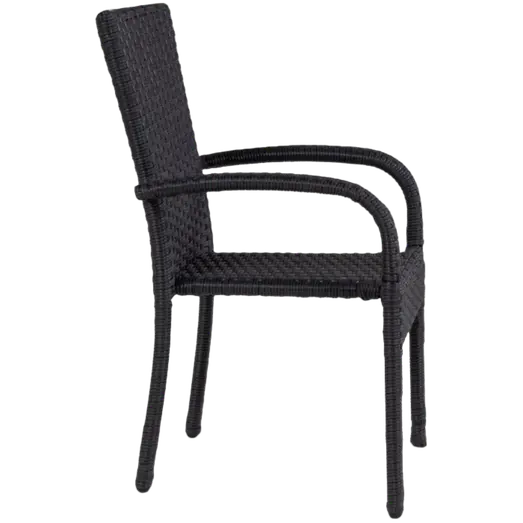 Ludvig børnestol flet 37,5x63x41,5 cm sort