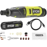 Ryobi RRT4-120GA15 4V USB multiværktøj, med 15 tilbehørsdele