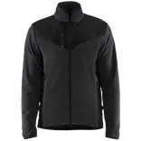 Blåklæder strikket softshell jakke antracit grå/sort